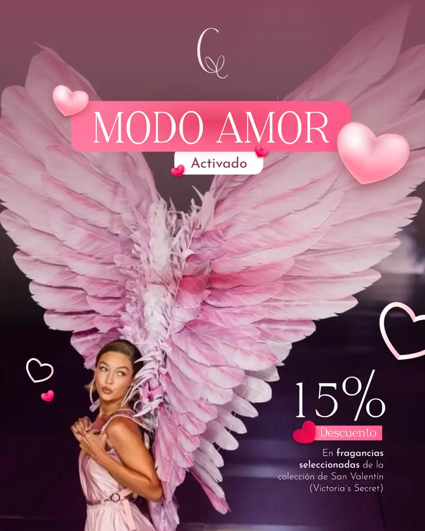 Post de promoción Modo Amor, 15% de descuento